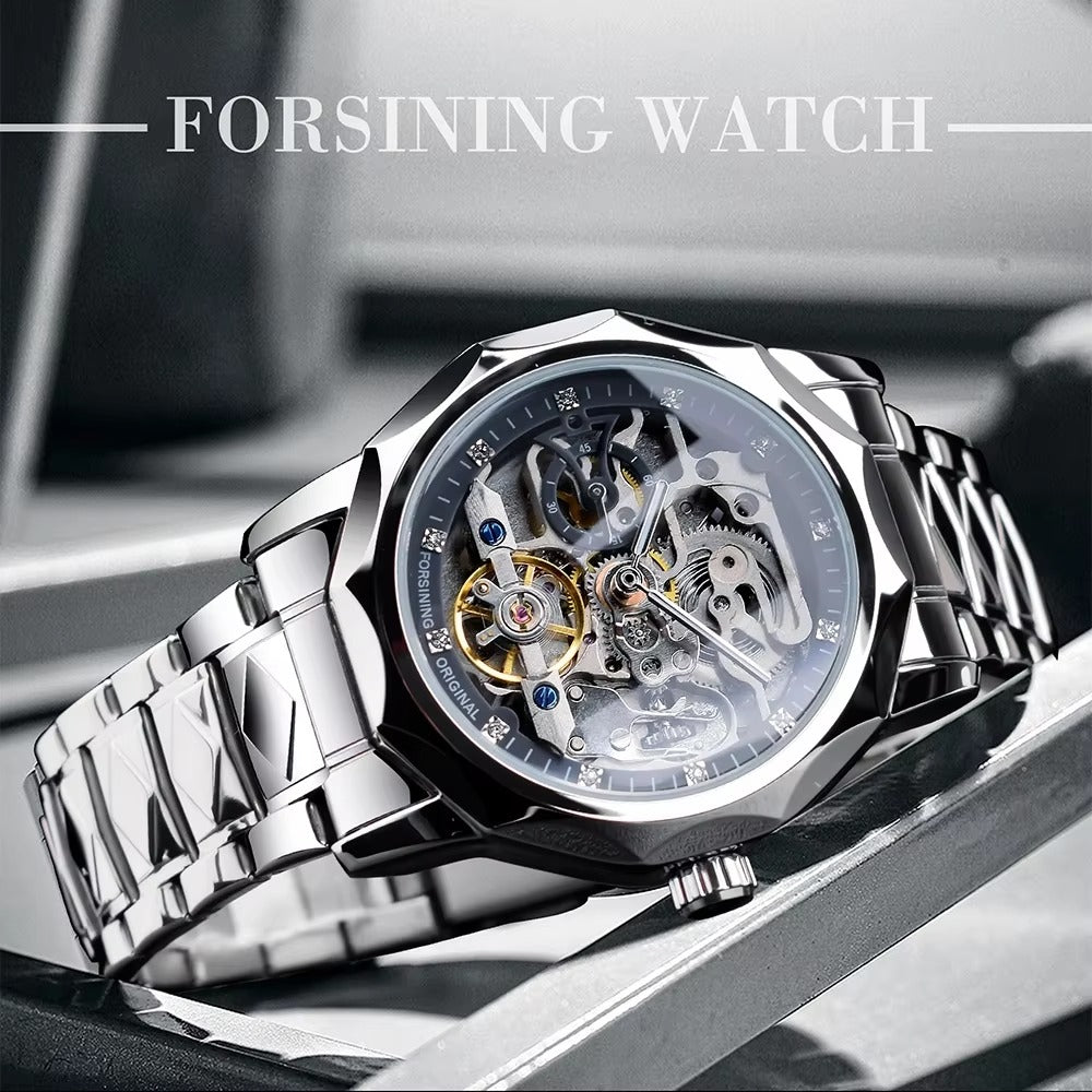 Forsining Skeleton Automatic Watch for Men