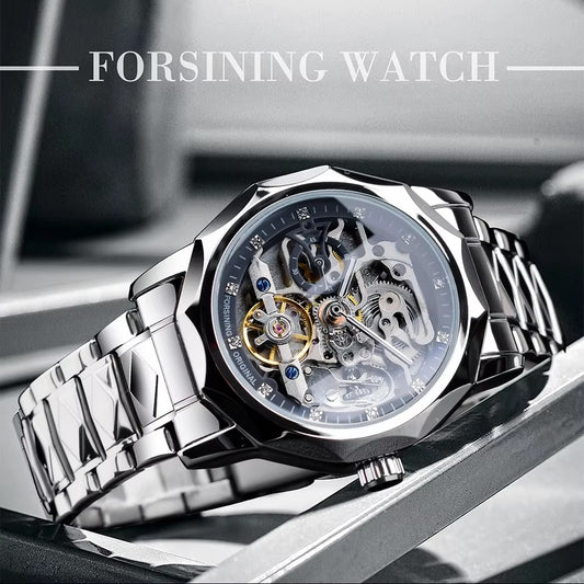 Forsining Skeleton Automatic Watch for Men