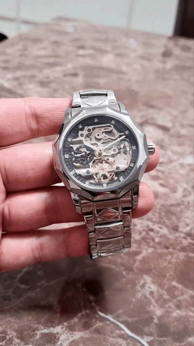 Forsining Skeleton Automatic Watch for Men